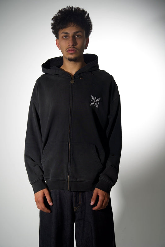 Black Sun Zip-Up