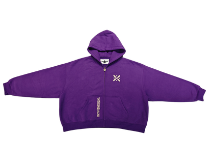 Custom Niloofar zipper detail on Persian Gulf hoodie