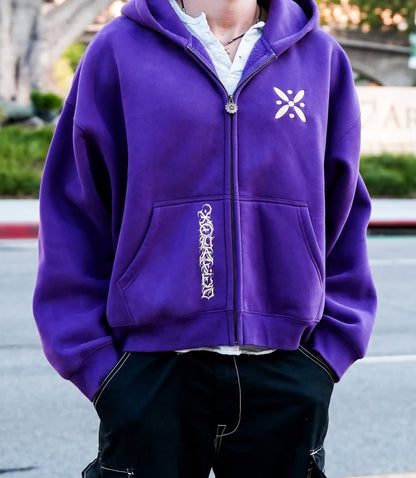 Luxury Persian streetwear hoodie with gold Standard of Kaveh and Xodafez embroidery