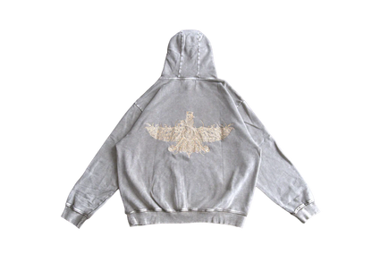 Original Xodafez Farvahar hoodie with gold stitching